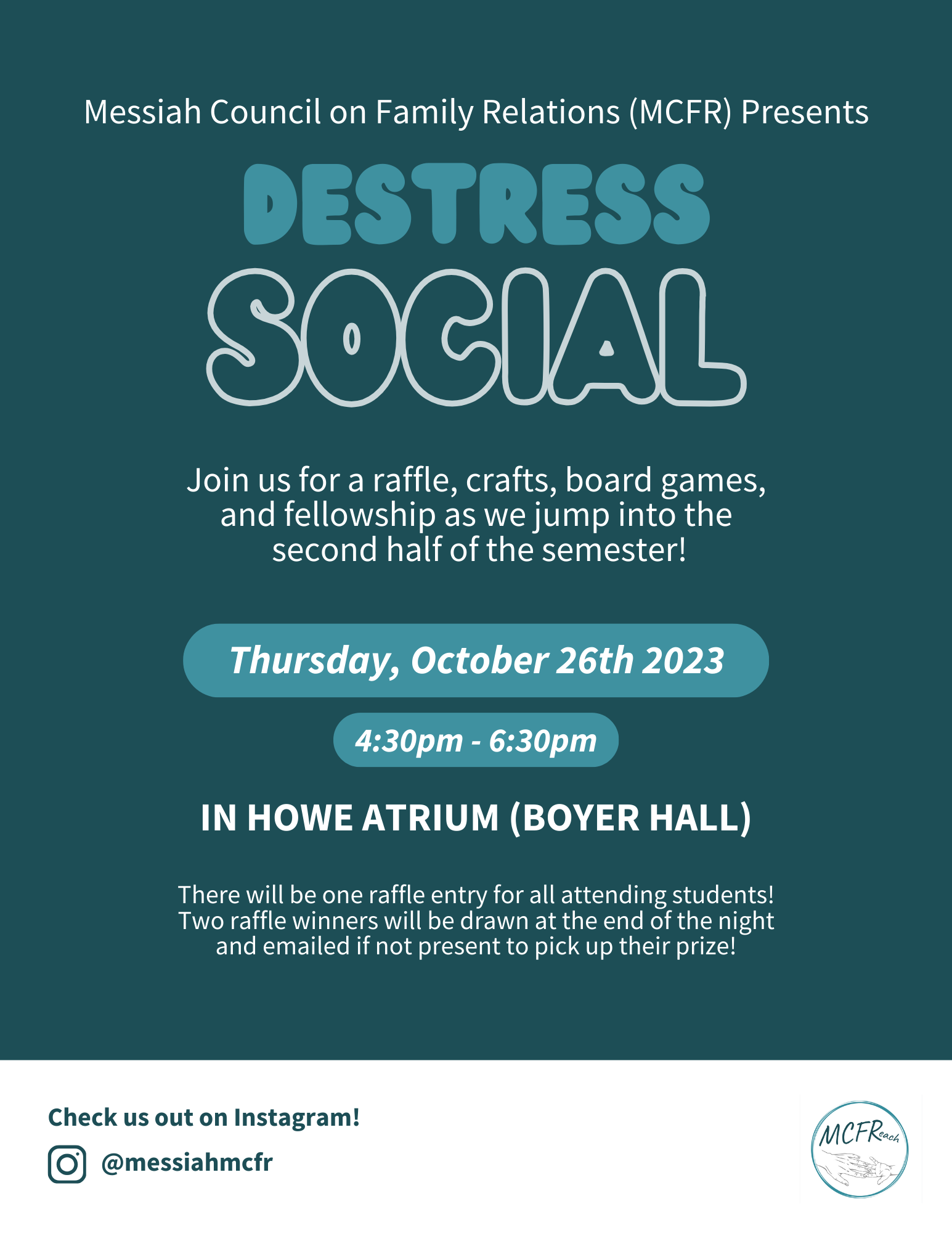 Destress social flyers