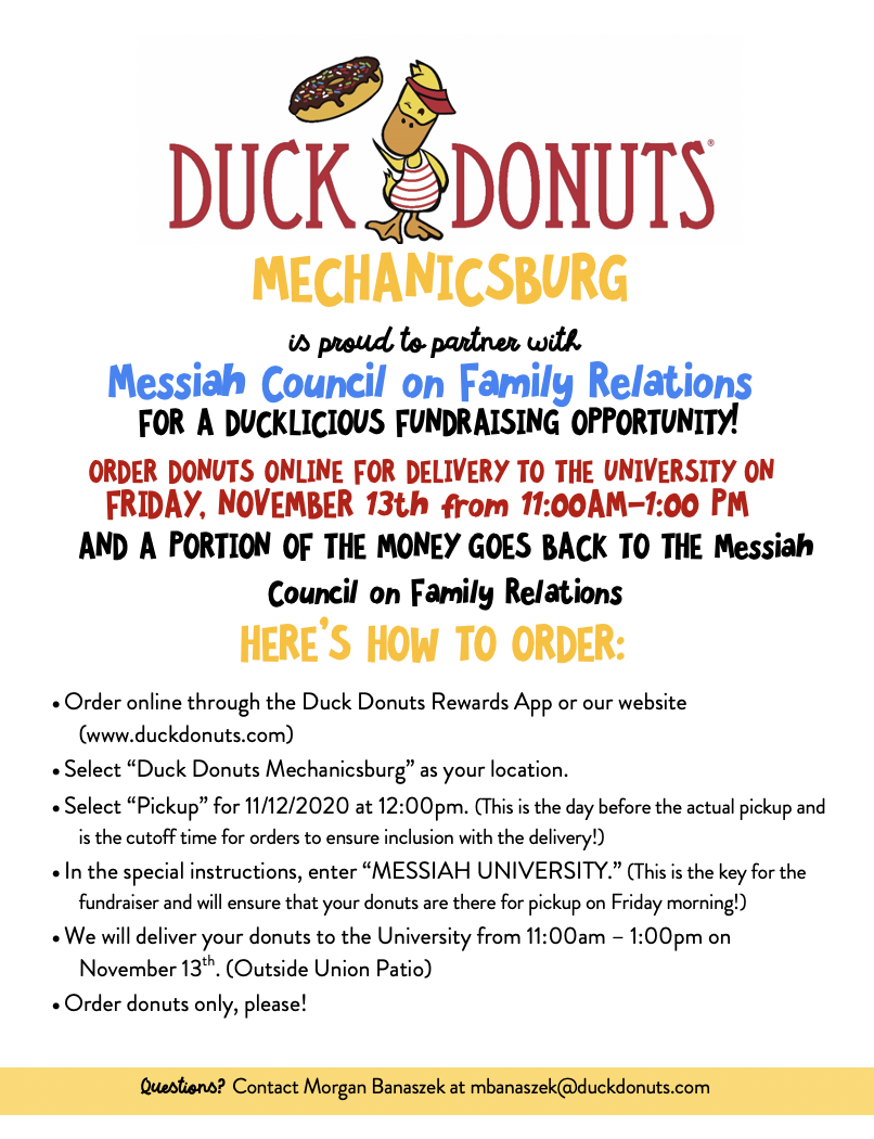 Duck donuts flyer