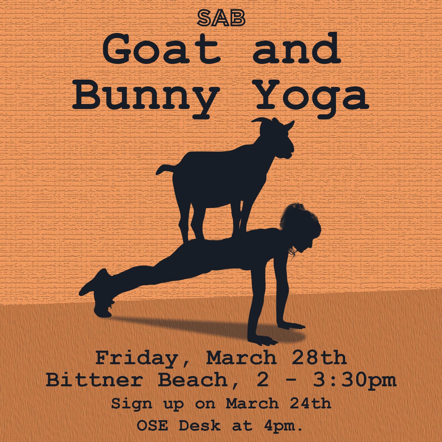 Goat yoga sab poster
