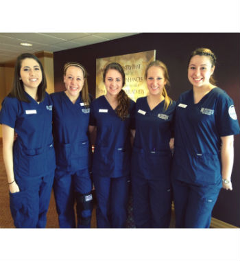 Group of students at clinicals