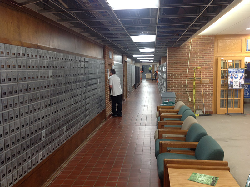 Eisenhower mailbox hallway