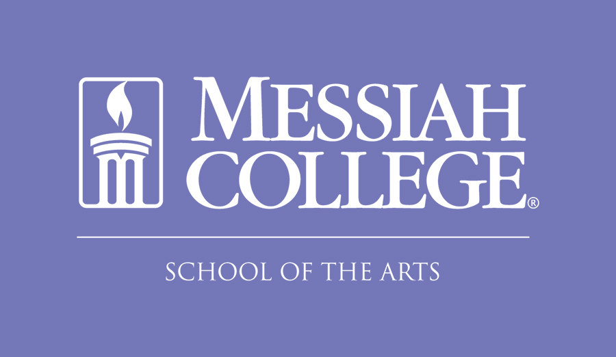 Purple logo for Messiah College's school of arts