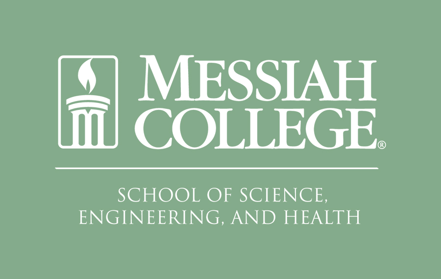 Green logo for Messiah College's School of Science, Engineering and Health.