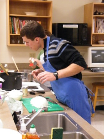 student nathan in lab