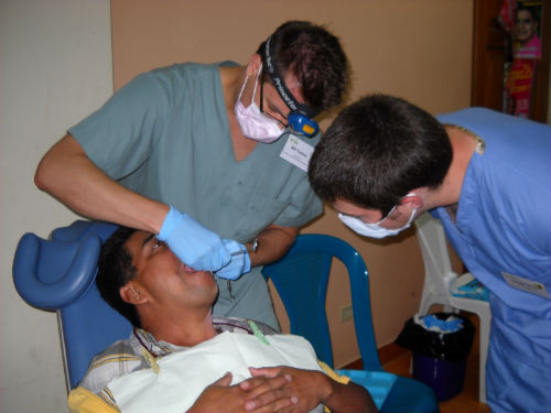 Students practicing Dentist skills
