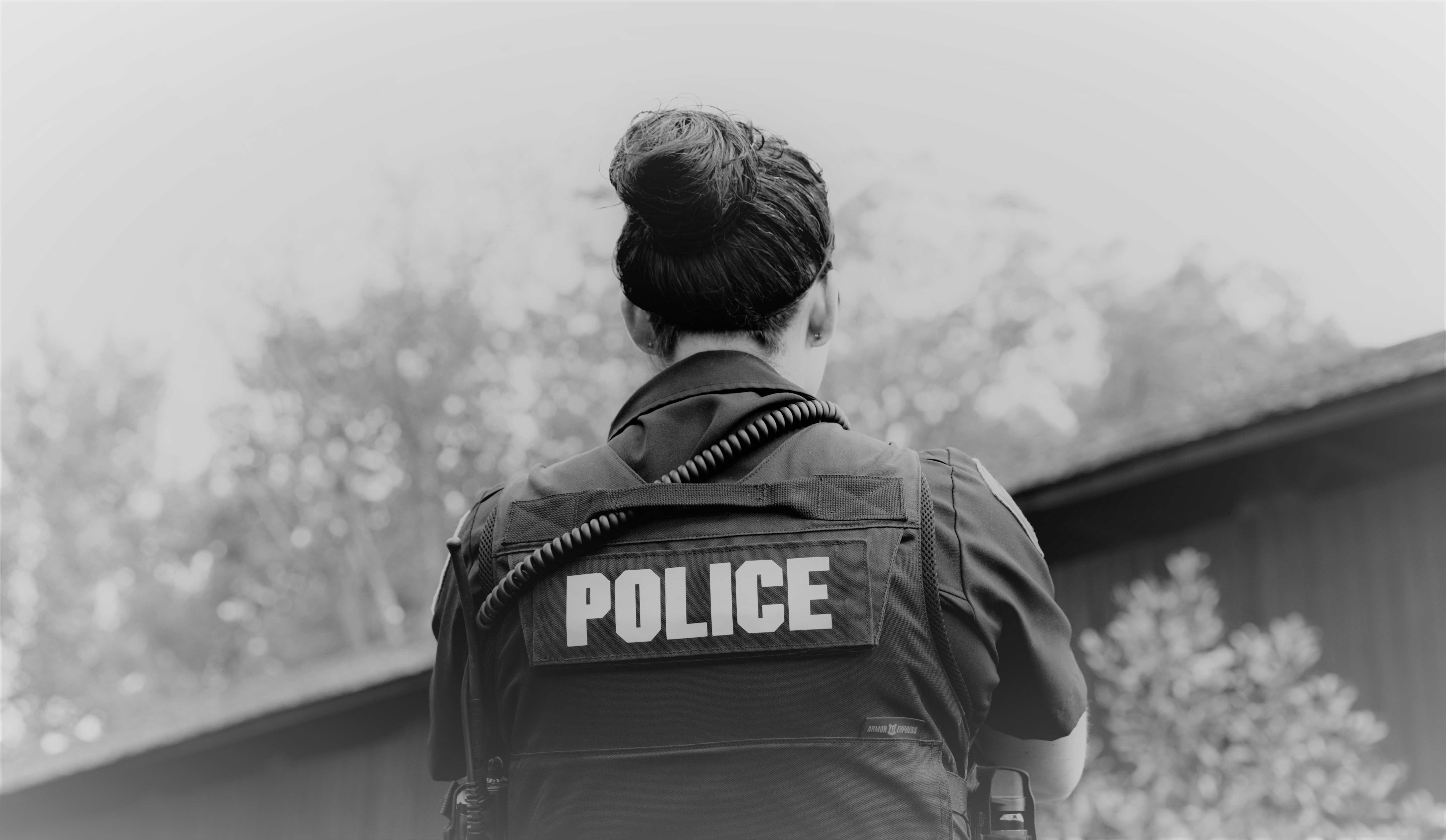 Alumna Adrienne Monroy in her police uniform