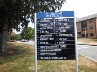 Campus signage example