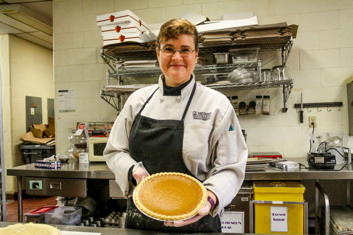 Finished pie in dining services