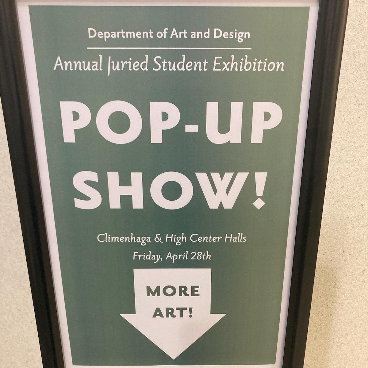 Pop up art show