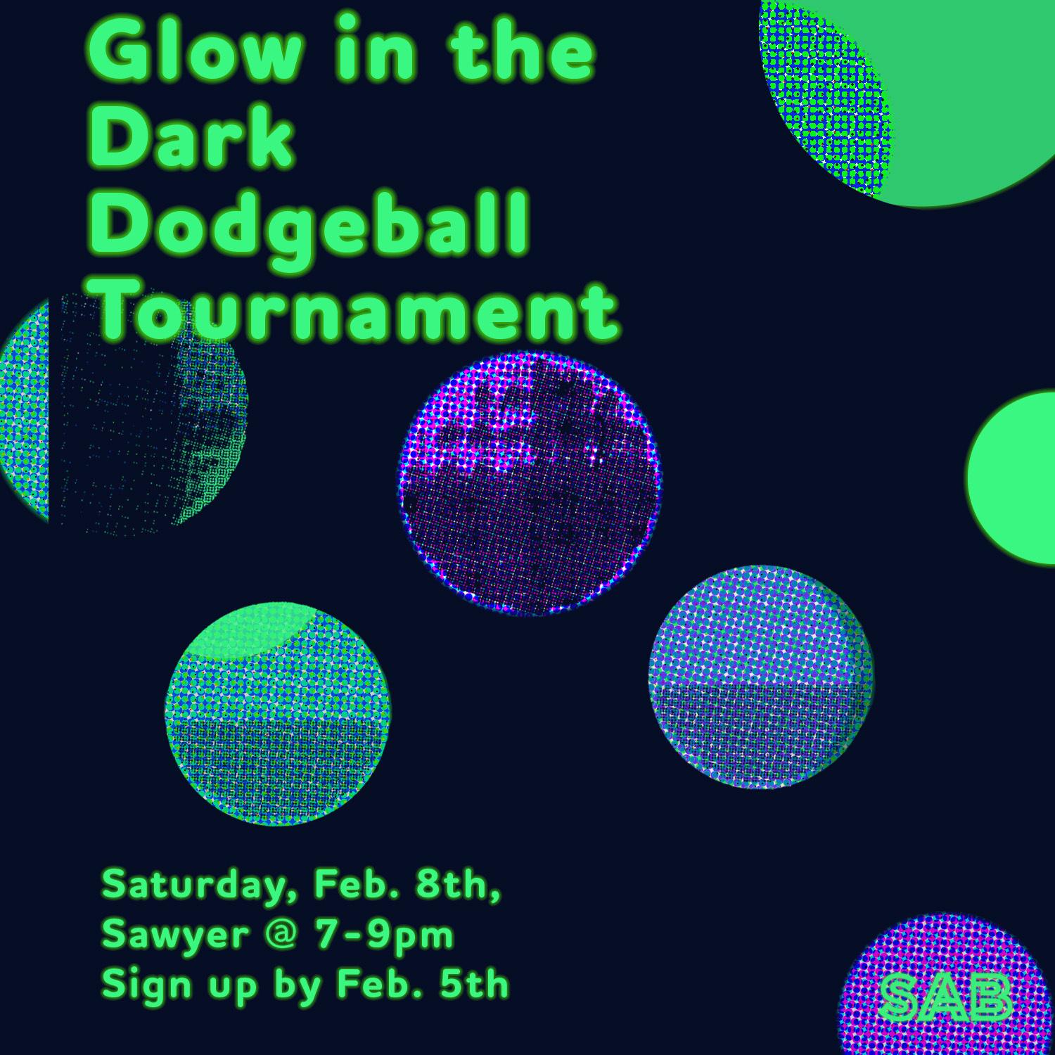 Sab glow dodgeball tournament instagram