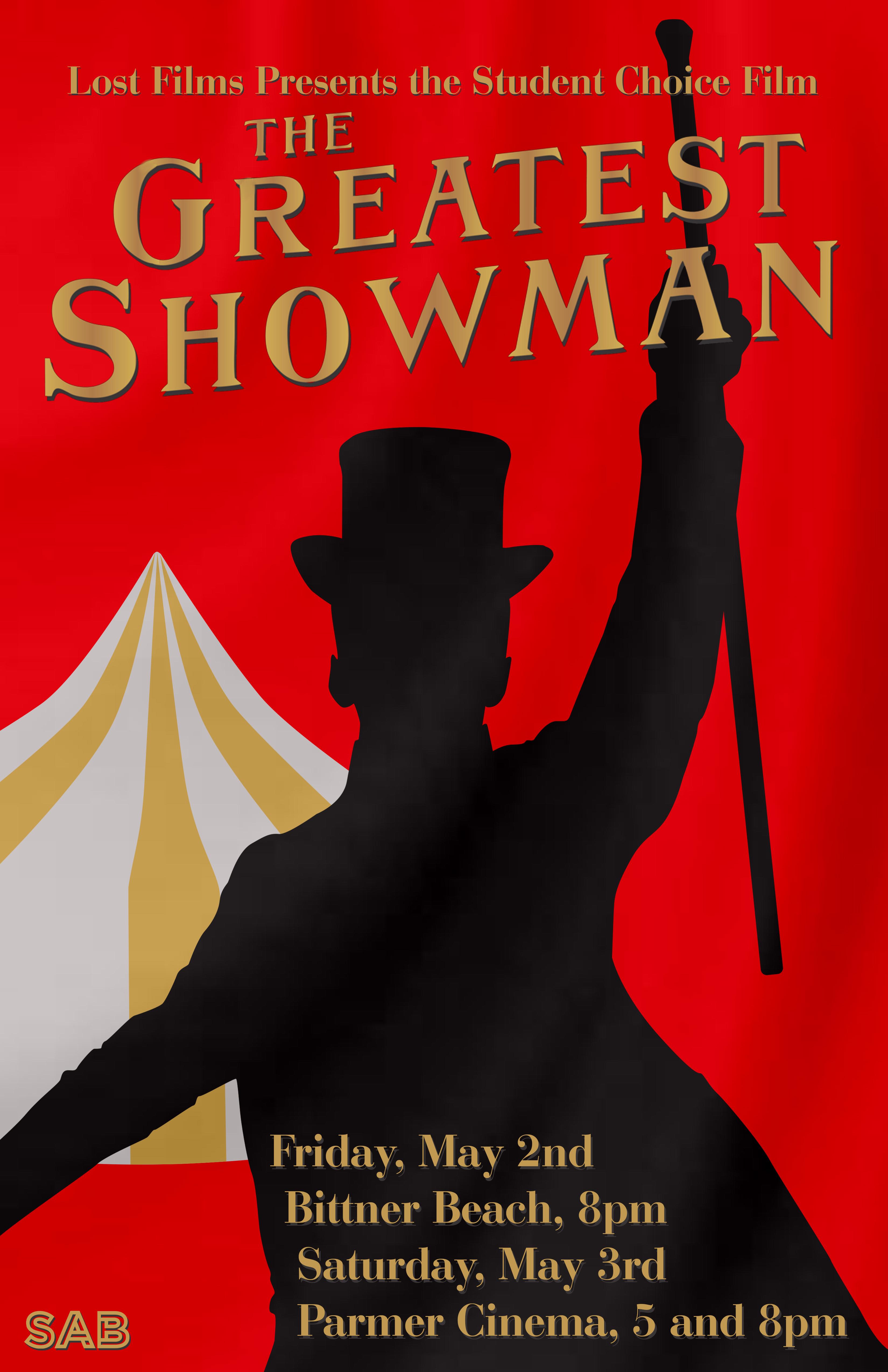 Sab greatest showman poster