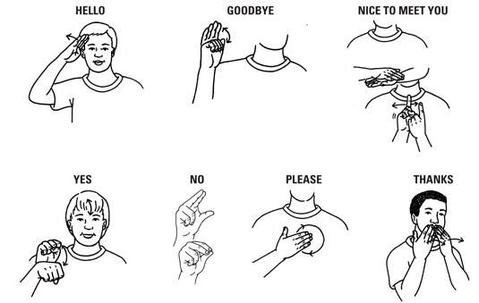 Sign language