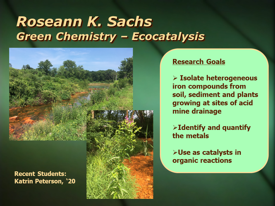 Chemistry and Biochemistry - Sachs research update 2019 p2