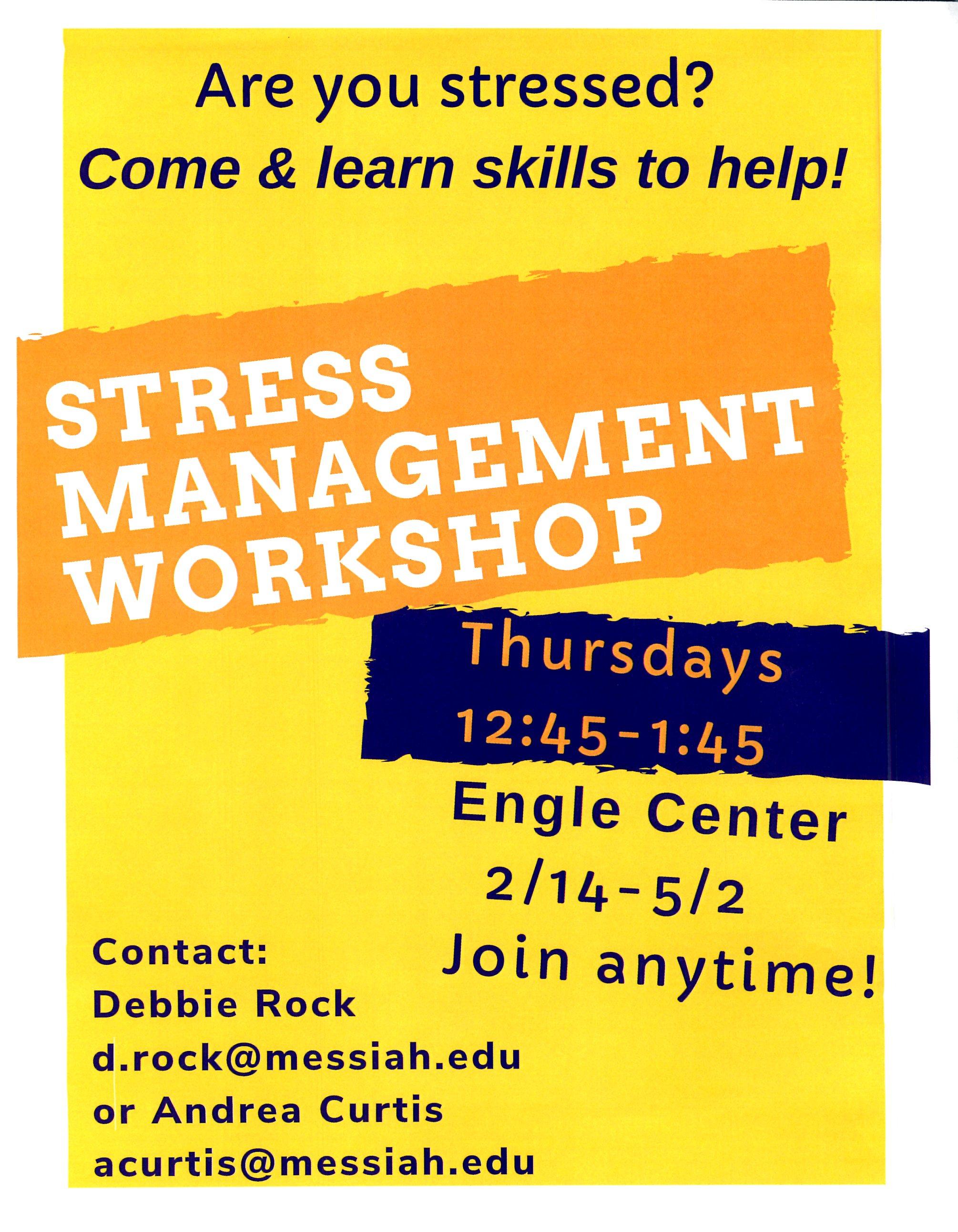 Engle Center Stress Management Workshop