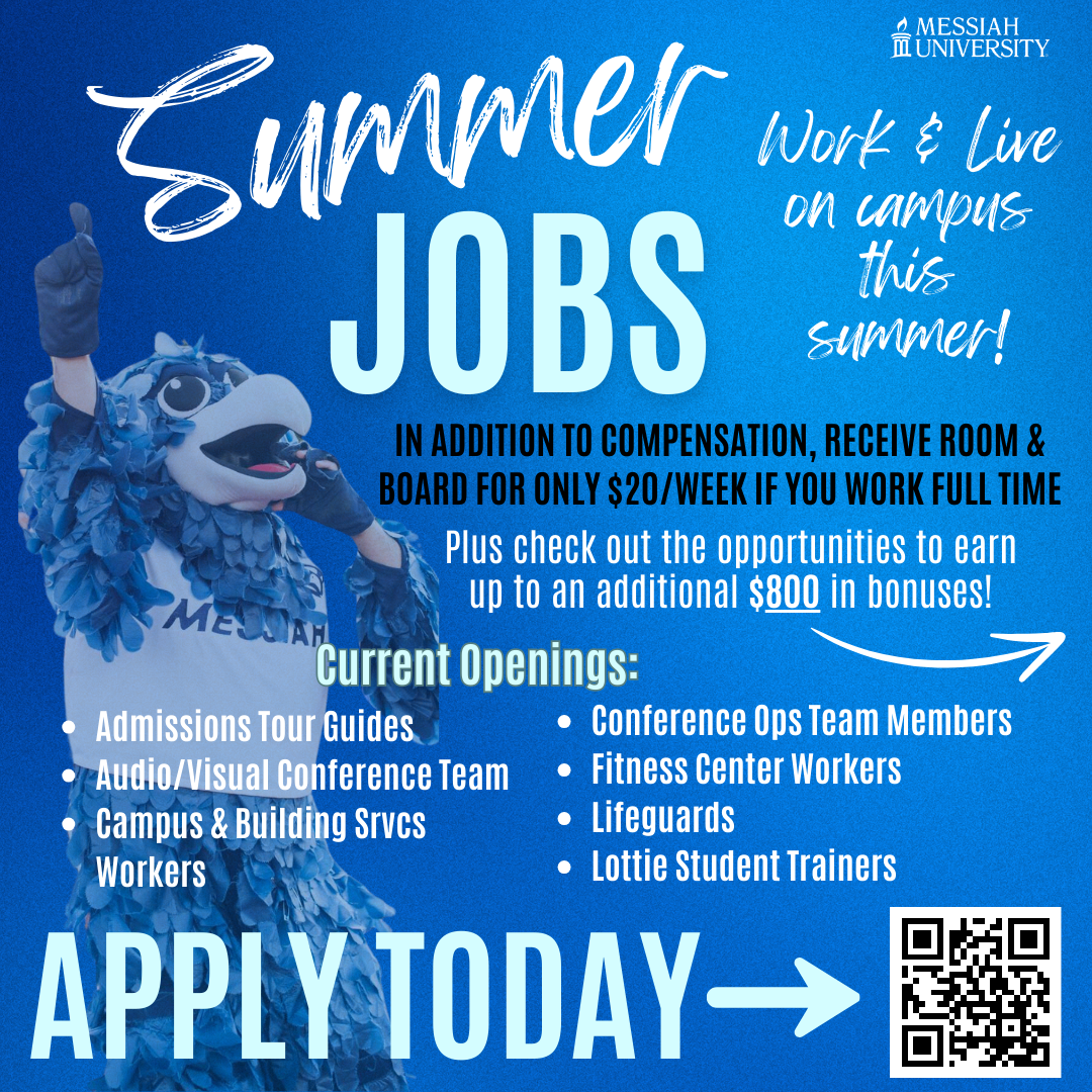 Summer student jobs available