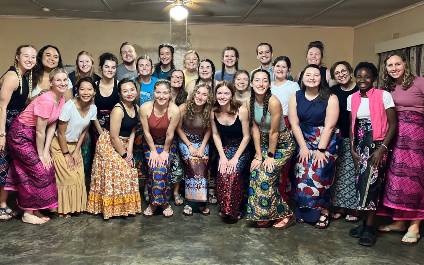 Nursing students and faculty in Zambia.