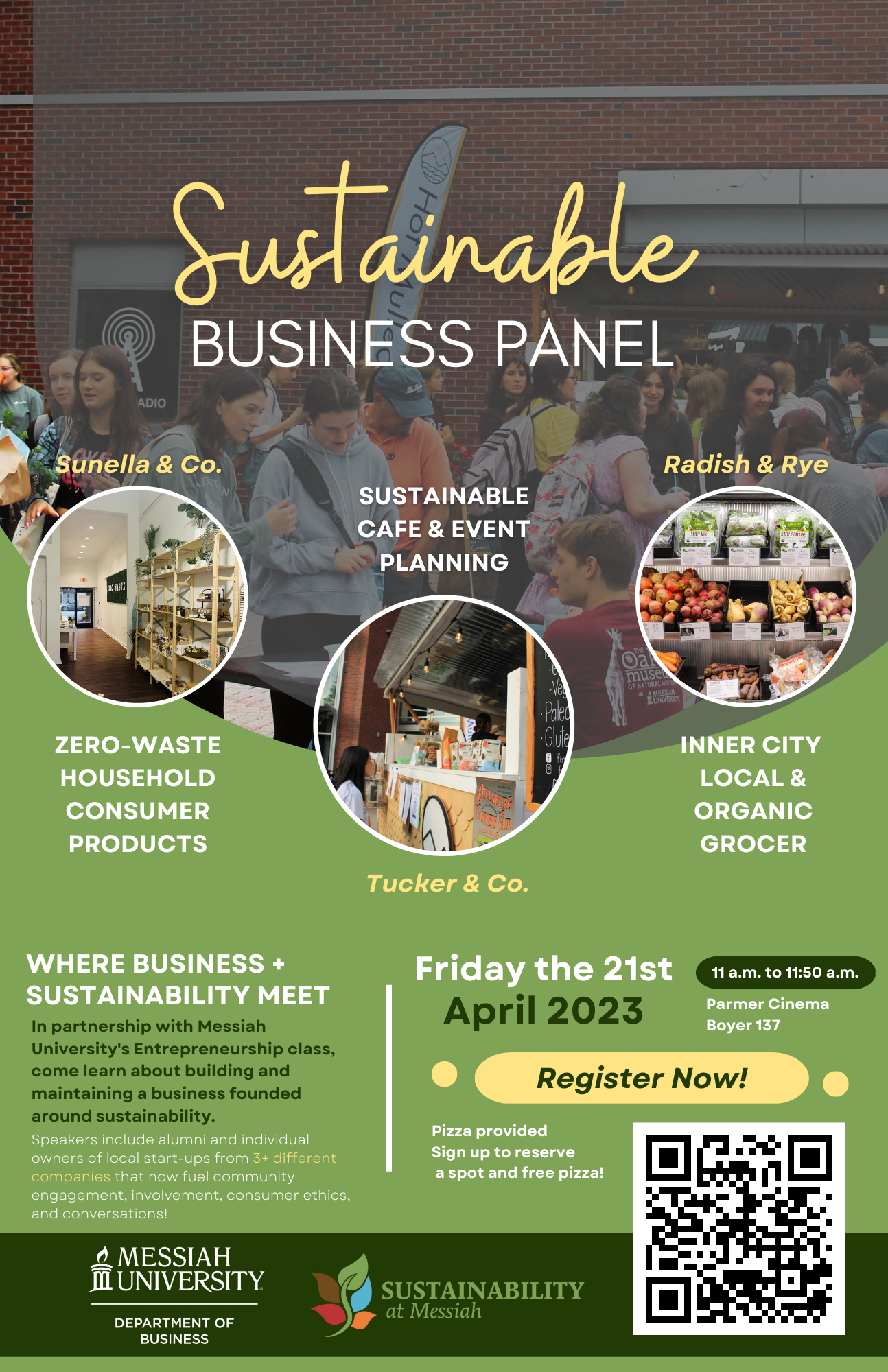 Sustainable business panel poster