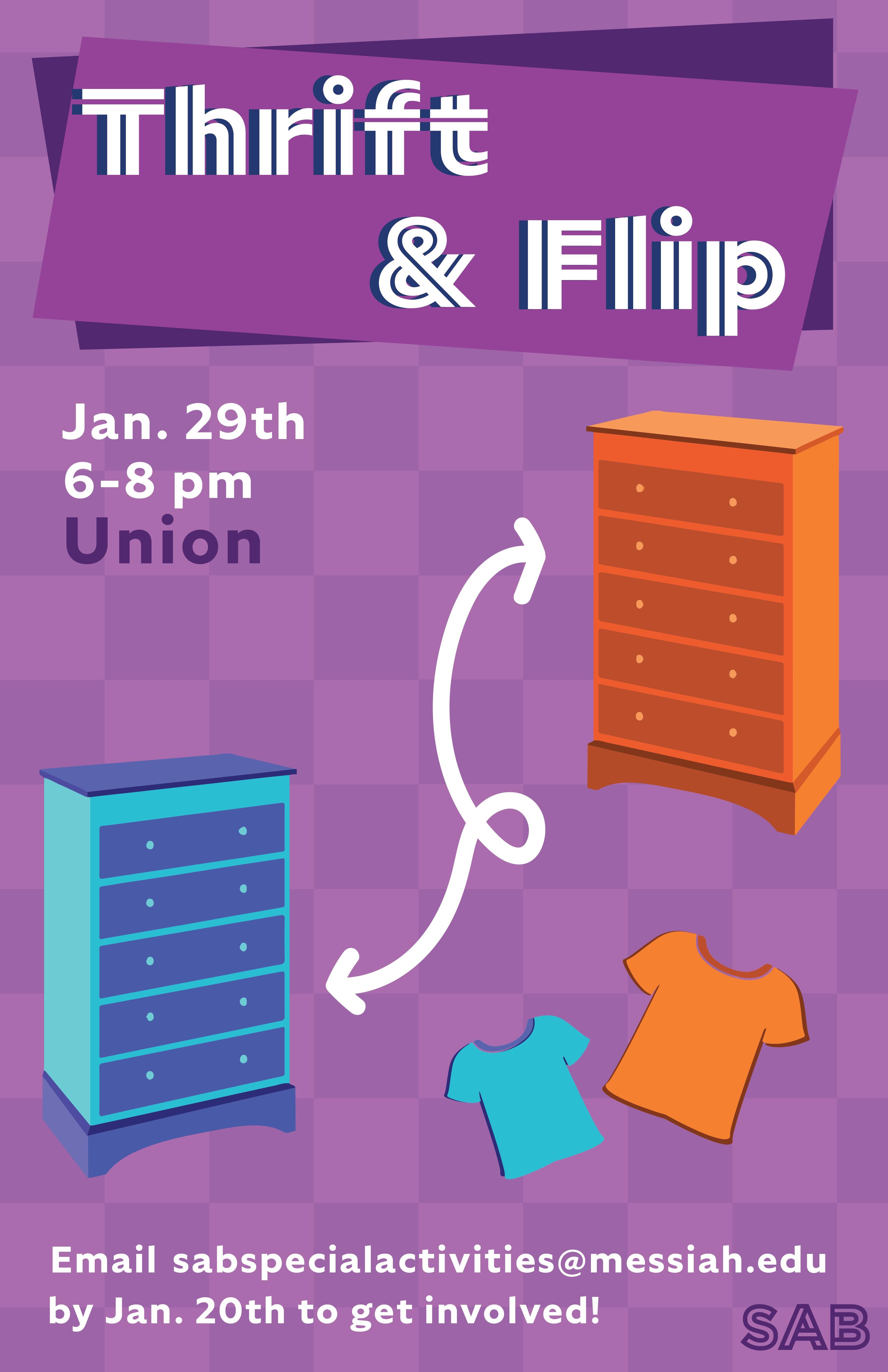 Thift and flip poster