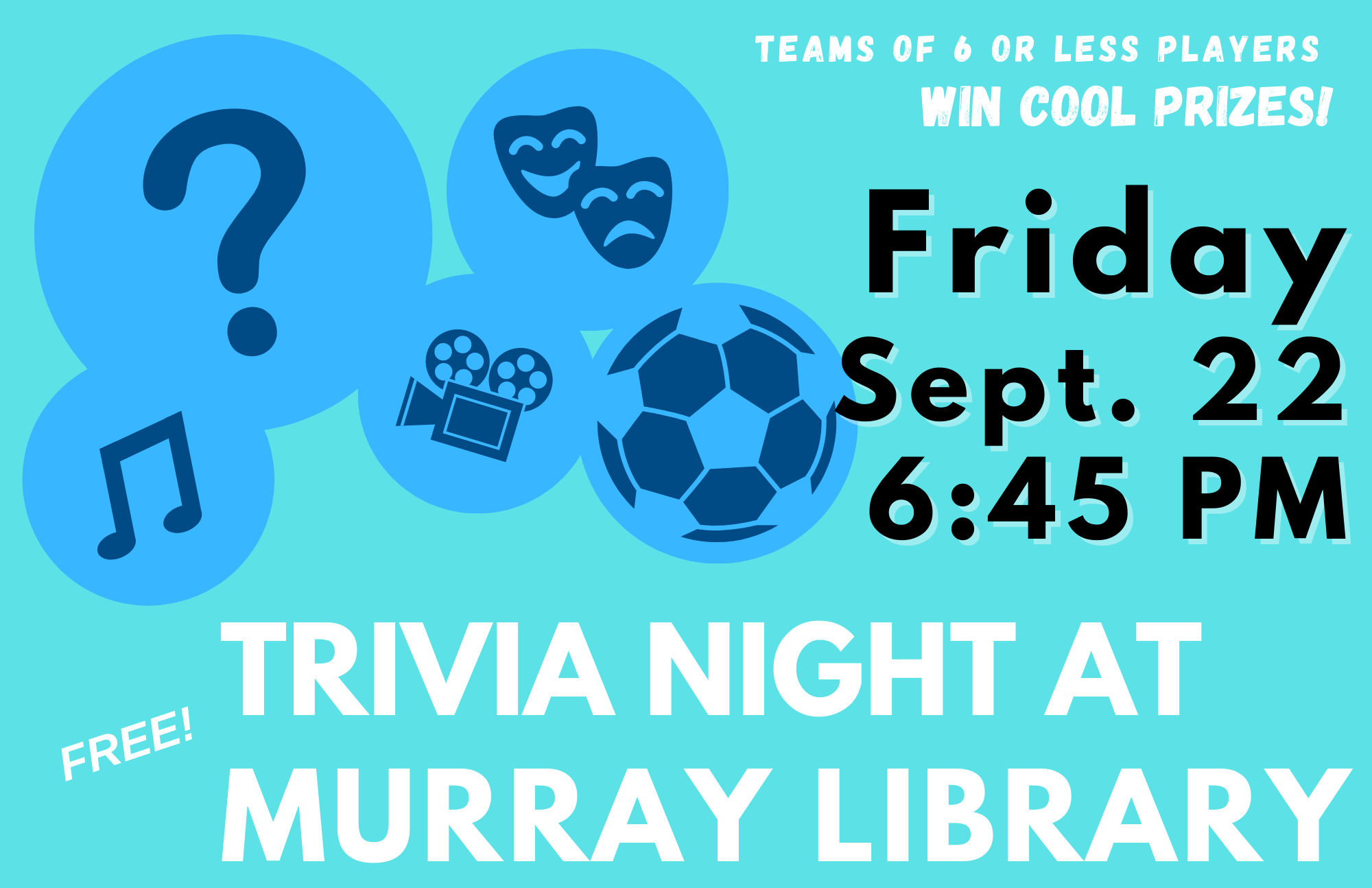 Trivia night at murray library 2023 fall
