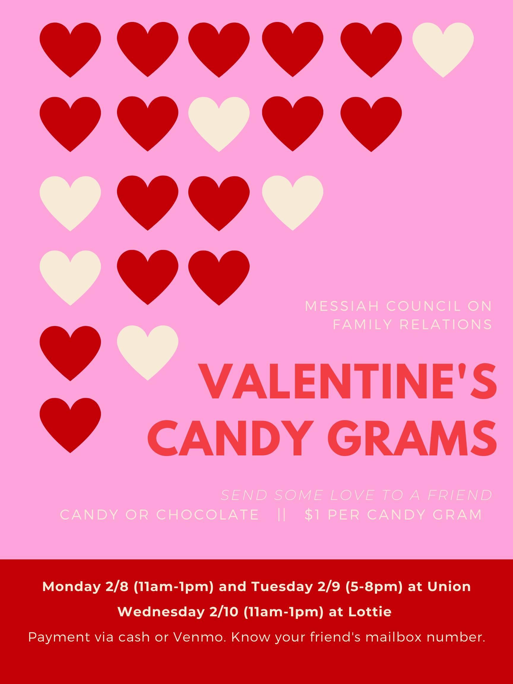 Valentine s candy grams poster