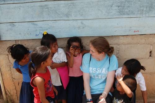 Little Girls with messiah student