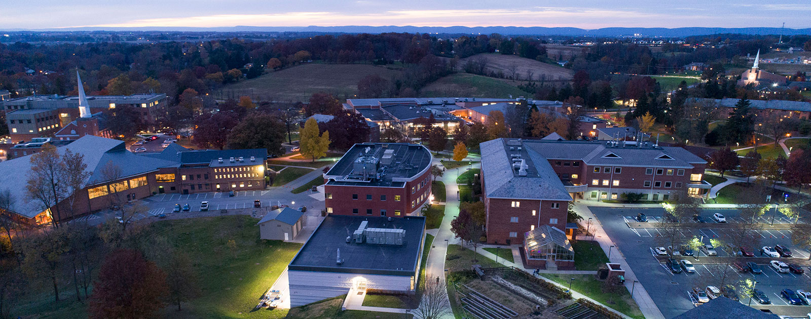 Year in review, aerial view of Messiah College