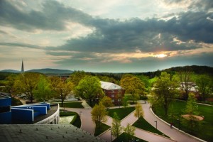 Aerial view of campus