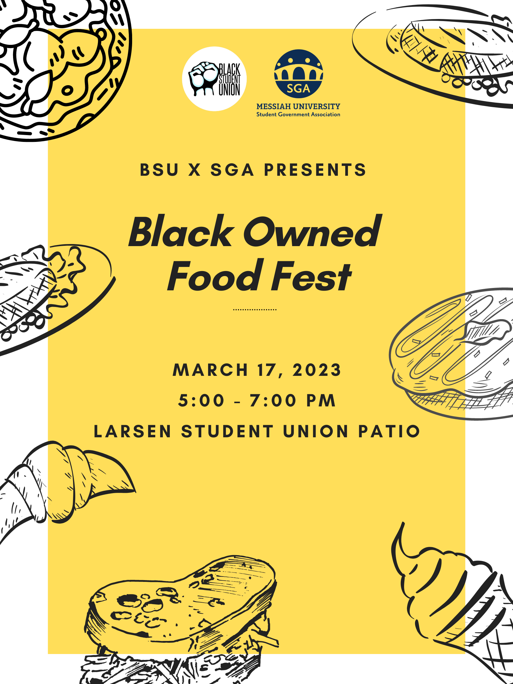 Black owned food poster