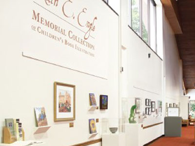 The Ruth E. Engle Memorial Collection of Children's Book Illustration is one of the special collections at Murray Library.  This collection was established with gifts given to Friends in honor of Ruth Engle.