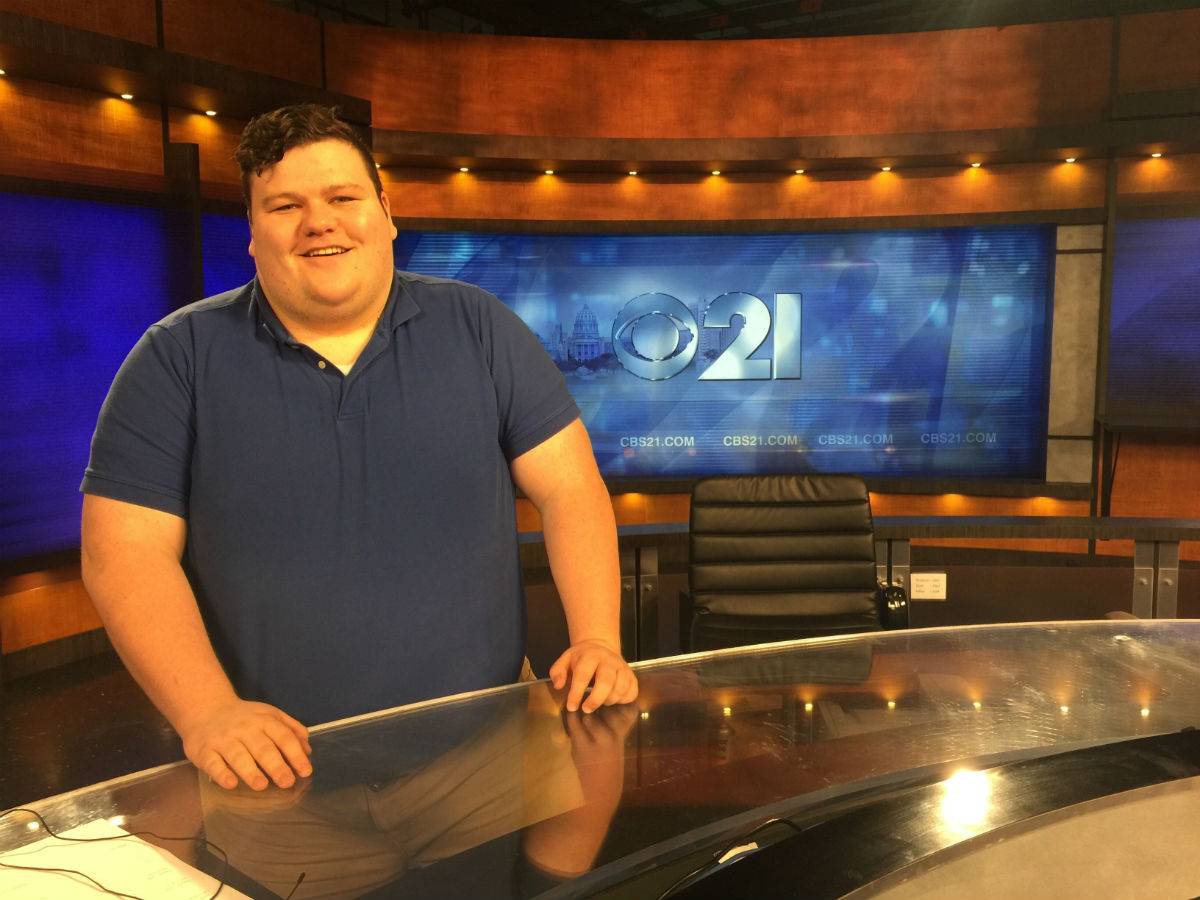 Stephen Earp alumnus, works at CBS Harrisburg