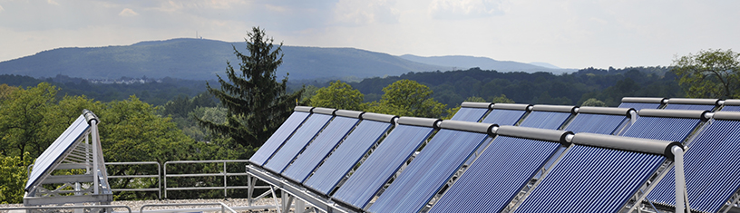 Solar panels on Messiah College's buildings