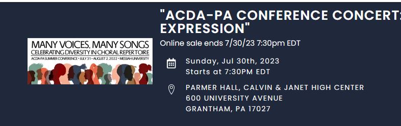ACDA PA conference 23