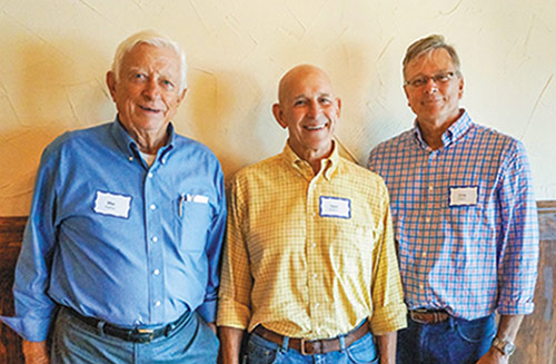 Family members Max Bingaman, Dean Heintzelman and Chris Bingaman celebrate Bingaman &amp; Son's 50th anniversary