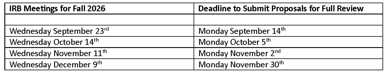 schedule