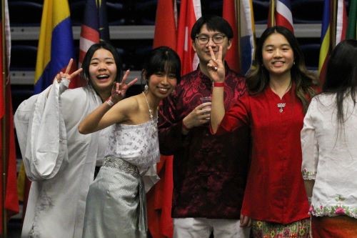 Students at the international student gala