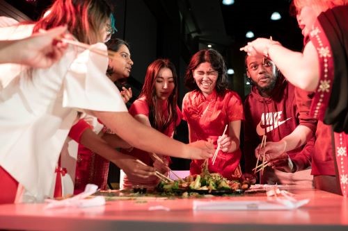 Students at the international student gala
