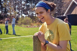 Measuring the new fence