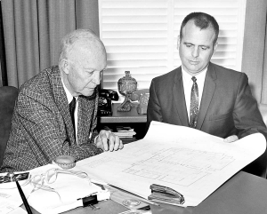 D. Ray Hostetter with President Eisenhower