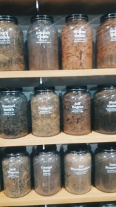 Jars of dirt from Equal Justice Initiative, Montgomery, AL