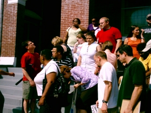 Joanne Bland and group, touring Selma, AL