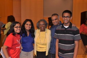 Bernardo Michael and family with Juanity Abernathy