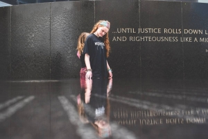 Reflection at the Civil Rights Memorial & Visitors Center