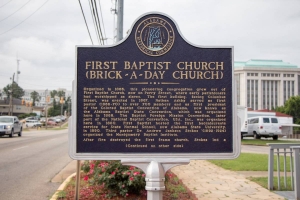 First Baptist Church, Selma, Al, historic marker