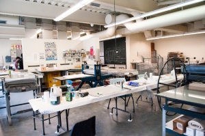 Frey printmaking room