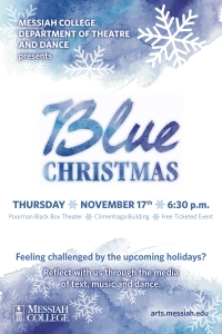 Blue Christmas Poster