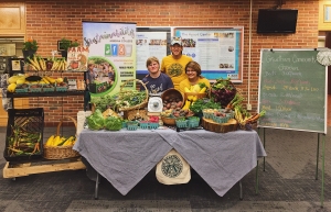 The garden team with their farm stand