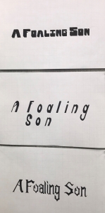 Alfonso, Gian - Typography Project P1