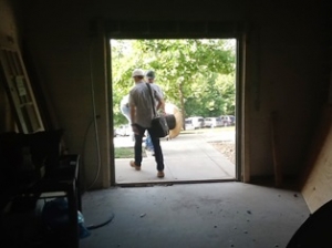 Handicapped entrance to HC basement