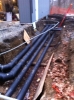 Underground chilled and condensing waterlines