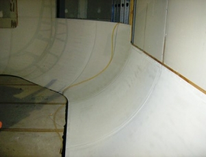 Hostetter ground floor cyclorama installation